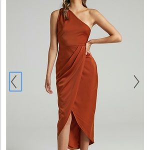 FELT SO HAPPY DRESS IN COPPER